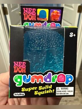NeeDoh Gumdrop Super Solid Squish - Blue